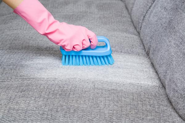 How to clean a fabric sofa with homemade tricks - Clean the fabric sofa with sodium percarbonate