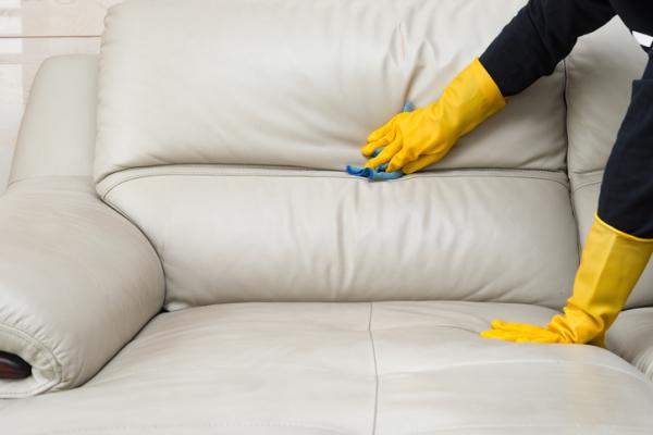 How to clean a white leather sofa